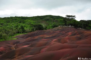 Шамарель, разноцветный песок