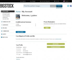 BigStock аккаунт