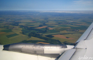 Вид из самолета. Франция