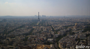 Вид с башни Монпарнас (tour Montparnasse)