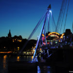 Ночная Темза и мост Golden Jubilee