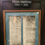 Запись о рождении и смерти Шекспира